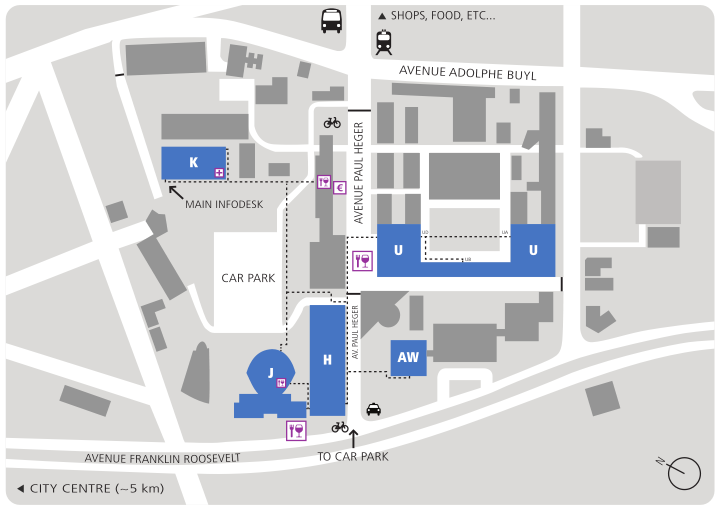 ULB Solbosch Campus map