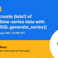 Måske Penelope Brise FOSDEM 2022 - How to create (lots!) of sample time-series data with PostgreSQL  generate_series()
